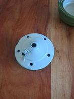 Vintage Emaille Vergiet met Deksel, Ophalen of Verzenden