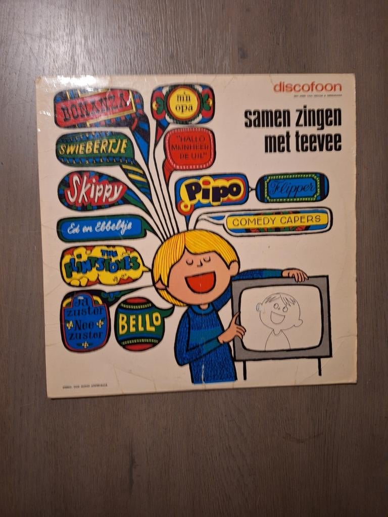 LP Samen zingen met Tevee (origineel), Cd's en Dvd's, Vinyl | Kinderen en Jeugd, Ophalen of Verzenden, Zo goed als nieuw