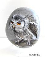 Dwerg Uiltje, hand geschilderd op een mooie riviersteen, Ophalen of Verzenden
