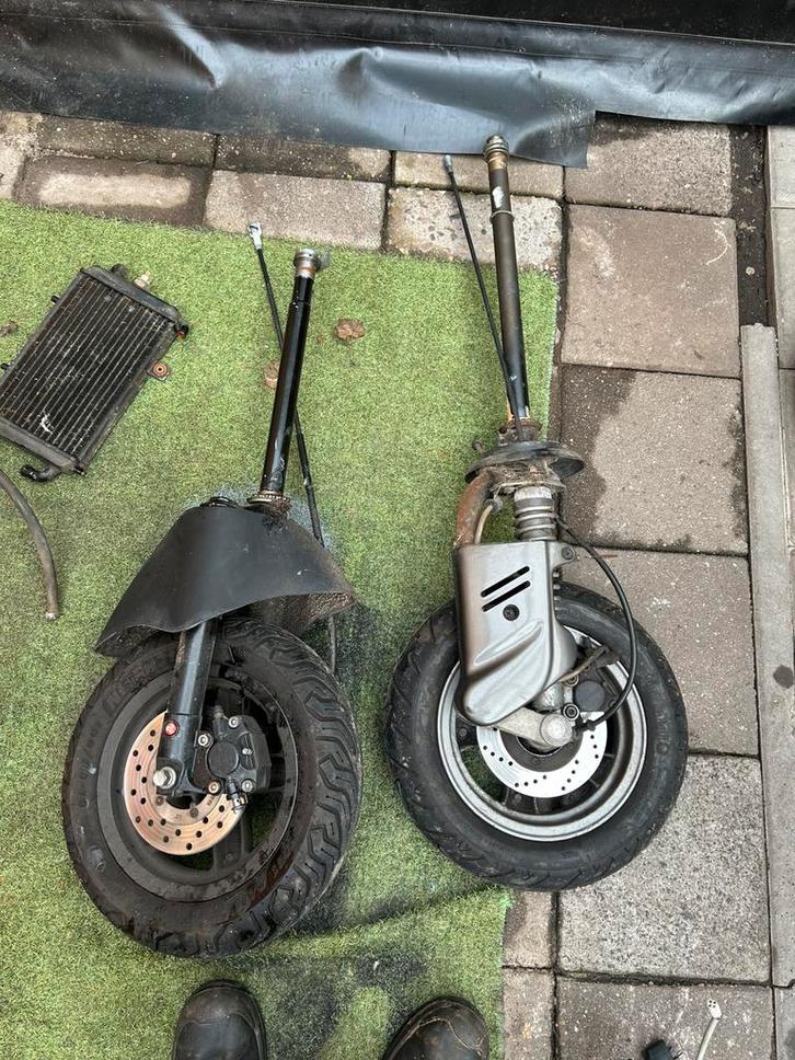 Hexagon/zip voorvork, perfect voor omlassen, Fietsen en Brommers, Scooters | Overige merken, Zo goed als nieuw, Benzine, Ophalen