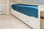 HEMNES Bedbank wit 80x200, Huis en Inrichting, Slaapkamer | Slaapbanken, Ophalen, Wit, Tweepersoons, Zo goed als nieuw