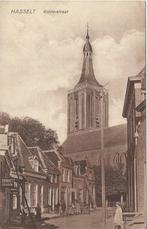 Hasselt (Ov.) Ridderstraat, Volk, gelopen 1922, Verzenden, 1920 tot 1940, Gelopen, Overijssel