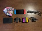 Nintendo Switch incl. 2x Joy-Con, 5 topgames, Spelcomputers en Games, Spelcomputers | Nintendo Switch, Ophalen, Met 2 controllers