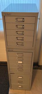 Bisley ladenkastjes, set van drie, d 41 x b 26 x h 32,5, Huis en Inrichting, Kasten | Ladekasten, Ophalen, Minder dan 50 cm, Gebruikt