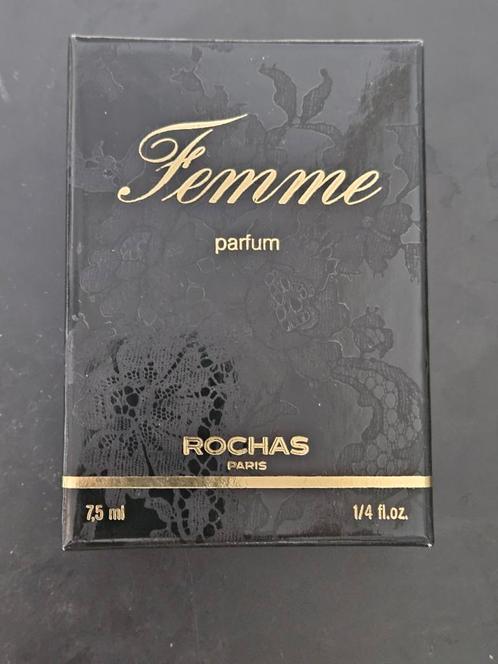 Vintage Femme Rochas - Pure Parfum 7,5ml, Sieraden, Tassen en Uiterlijk, Uiterlijk | Parfum, Zo goed als nieuw, Ophalen of Verzenden