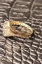 Prachtige zegelring 14karaat goud, Heer, Nieuw, Ophalen of Verzenden, Goud