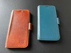 iPhone 13 book cases Bouletta, echt leer (2 stuks), Telecommunicatie, Ophalen of Verzenden, Zo goed als nieuw, IPhone 13, Hoesje of Tasje