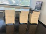 6 Walter Knoll Keukenstoelen, Huis en Inrichting, Stoelen, Ophalen, Gebruikt, Overige kleuren, Leer