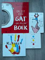 Hervé Tullet boeken kleuren stippen er zit een gat in boek, Ophalen of Verzenden, Zo goed als nieuw