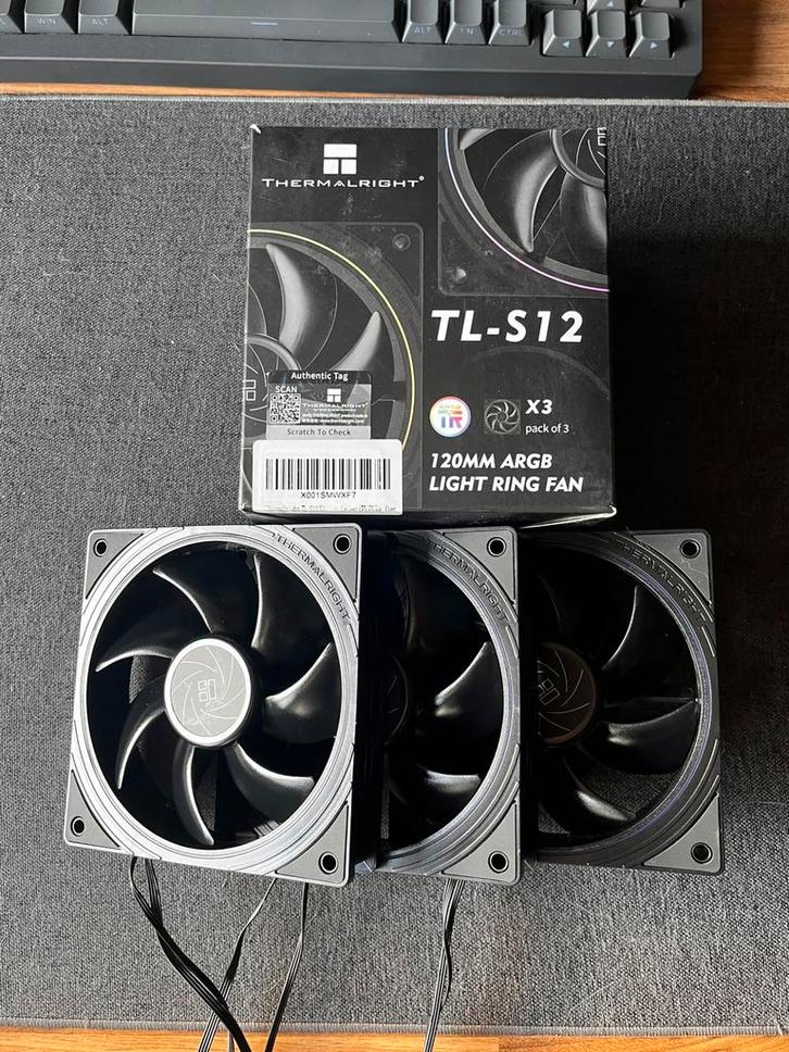3x ARGB Thermalright TL-S12 fans, Computers en Software, Computerbehuizingen, Zo goed als nieuw, Ophalen of Verzenden