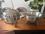 Chafing dishes 2 stuks, Ophalen, Zo goed als nieuw