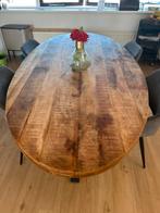 Mango Houten Ovale Eettafel 230cm, Huis en Inrichting, Tafels | Eettafels, Gebruikt, 100 tot 150 cm, 200 cm of meer, Ophalen of Verzenden