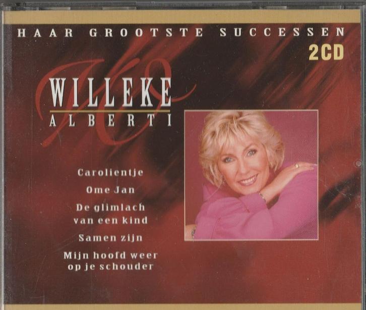 CD Willeke Alberti, haar grootste successen 2CD, Cd's en Dvd's, Cd's | Nederlandstalig, Zo goed als nieuw, Levenslied of Smartlap