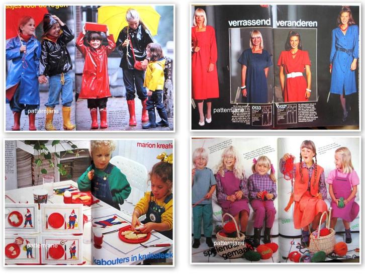 KNIP EN MARION - allebei uit januari 1980 - mooie retro patr, Hobby en Vrije tijd, Kledingpatronen, Zo goed als nieuw, Overige typen