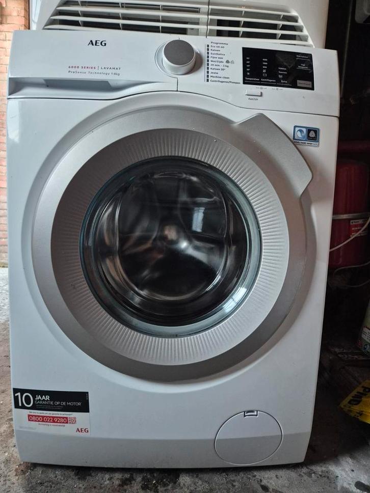 AEG 6000 series wasmachine, Witgoed en Apparatuur, Wasmachines, Zo goed als nieuw, 6 tot 8 kg, 85 tot 90 cm, 1200 tot 1600 toeren
