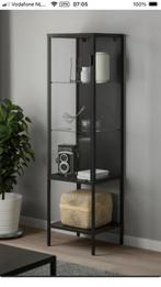 Nieuwe: Glazen vitrinekast Rudsta, metalen frame, antraciet, Ophalen, Nieuw, 50 tot 100 cm, 150 tot 200 cm