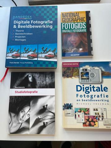 Diverse boeken fotografie en fotobewerking beschikbaar voor biedingen