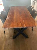 Boomstam tafel, Ophalen, Gebruikt, 200 cm of meer, 50 tot 100 cm