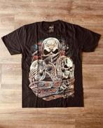 t-shirt, horen, zien, zwijgen, skull, biker, rocker, man,, Ophalen of Verzenden, Nieuw, Maat 56/58 (XL), Zwart