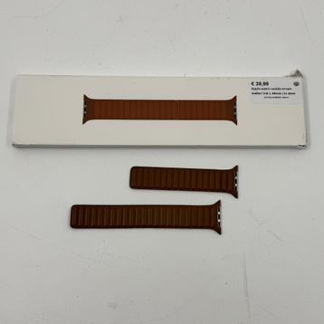 Apple watch saddie brown leather link L 44mm Smartwatch band beschikbaar voor biedingen