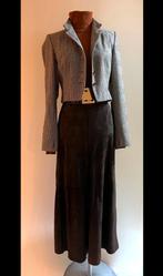 Pauw 2 38 lams wollen korte blazer ruit bruin, Kleding | Dames, Verzenden, Zo goed als nieuw, Bruin, Jasje