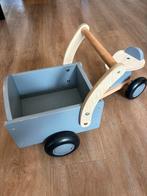 Houten bakfiets Little Rider grijs, Kinderen en Baby's, Speelgoed | Houten speelgoed, Overige typen, Gebruikt, Ophalen