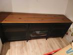Industriële kast met metalen deuren, Ophalen, 100 tot 150 cm, Eikenhout, Industrieel