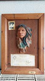 Pocohontas beeld in lijst, Huis en Inrichting, Woonaccessoires | Lijsten, Ophalen, Zo goed als nieuw, Hout, Minder dan 50 cm
