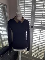 *KERST* Mooi zwarte top/trui, luipaard kraagje, maat S., Ophalen of Verzenden, Nieuw, Maat 36 (S), Zwart