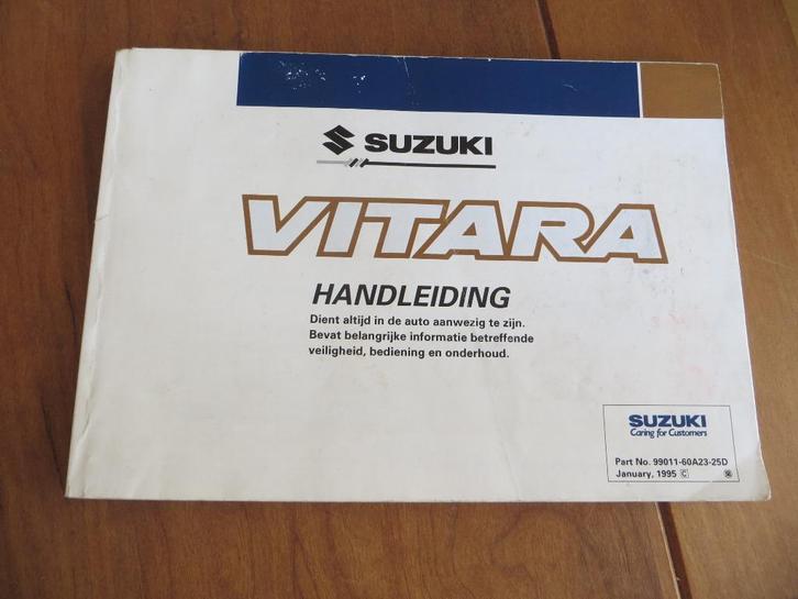Instructieboek Suzuki Vitara, Vitara 4x4 1995, Auto diversen, Handleidingen en Instructieboekjes, Ophalen of Verzenden