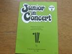 Junior in concert band 2  -  voor accordeon, Muziek en Instrumenten, Bladmuziek, Ophalen of Verzenden, Zo goed als nieuw, Artiest of Componist