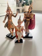 Hangemaakte Thaise danspoppen “Khon”, Ophalen of Verzenden, Zo goed als nieuw, Overige typen