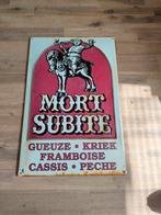 Mort subite reclame bord, Ophalen of Verzenden, Zo goed als nieuw, Reclamebord, Plaat of Schild, Overige merken