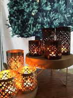 Set van twee sfeervolle koperen theelichthouders ‘kandelaar’, Ophalen of Verzenden, Nieuw