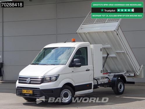 Volkswagen Crafter 140pk Kipper met Kist Trekhaak Airco Euro, Auto's, Bestelauto's, Bedrijf, Te koop, Airconditioning, Centrale vergrendeling