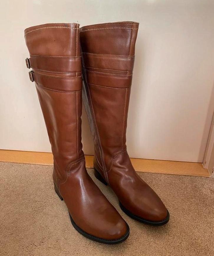 Nieuwe JJFW Cognac Hoge Laarzen - Maat 42, Kleding | Dames, Schoenen, Gedragen, Hoge laarzen, Bruin, Verzenden