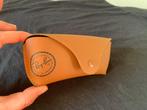 Ray-Ban zonnebril hoesje map koker bruin zgan, Zonnebril, Bruin, Ophalen of Verzenden, Zo goed als nieuw