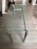 Glazen eettafel, Huis en Inrichting, Tafels | Eettafels, Ophalen, Zo goed als nieuw
