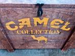 CAMEL transport kist salontafel vintage + kameel logo uniek, Minder dan 50 cm, Minder dan 50 cm, Gebruikt, Overige houtsoorten