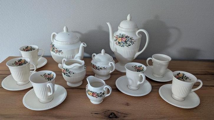 Wedgwood Conway koffie servies, Huis en Inrichting, Keuken | Servies, Zo goed als nieuw, Compleet servies, Wedgwood, Porselein