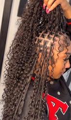 Boho braids met human hair, Ophalen of Verzenden, Zo goed als nieuw, Pruik of Haarverlenging
