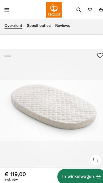 Nieuw in doos, Stokke Sleepi V2 MATRAS Ledikantje  beschikbaar voor biedingen
