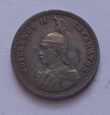 Duits-Oost-Afrika 1/4 Rupie 1904 A - zilver - zeldzame munt beschikbaar voor biedingen
