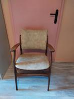 Vintage midcentury modern stoel jaren 50/60, Huis en Inrichting, Stoelen, Ophalen, Bruin, Zo goed als nieuw, Eén