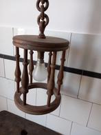 mooie vintage lamp hanglamp voor de hal, hout Frans brocante, Ophalen