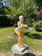 (tuin)beeld Duikende dame jacuzzi tuin,zwembad vijver 115cm, Ophalen, Nieuw, Kunststof, Dierenbeeld