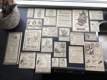 SINTERKLAAS St. NICOLAAS advertenties 100 jaar oud beschikbaar voor biedingen