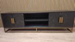 tv dressoir eiken visgraat model Blackbone Brass Richmond, Richmond Interiors, 150 tot 200 cm, Nieuw, Minder dan 100 cm