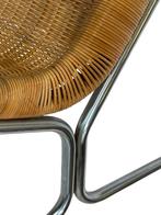 Vintage rotan fauteuil - Dirk van Sliedregt jaren 60 design, Huis en Inrichting, Fauteuils, Gebruikt, Vintage, Riet of Rotan, Vintage