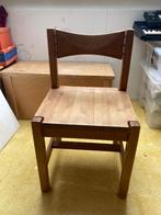 design massief houten stoel, Ophalen, Gebruikt, Bruin, Eén